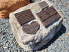 Memorial Rock Urn 1910 Extra-Large  Natural Riversand