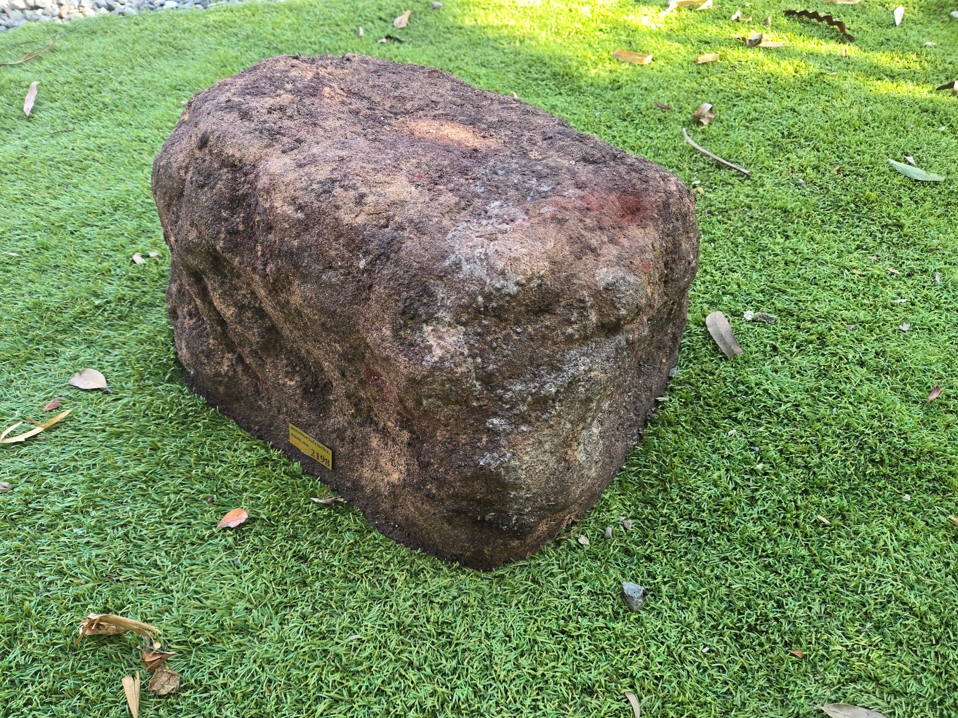 Memorial Rock Urn 2198 Large Double Brown