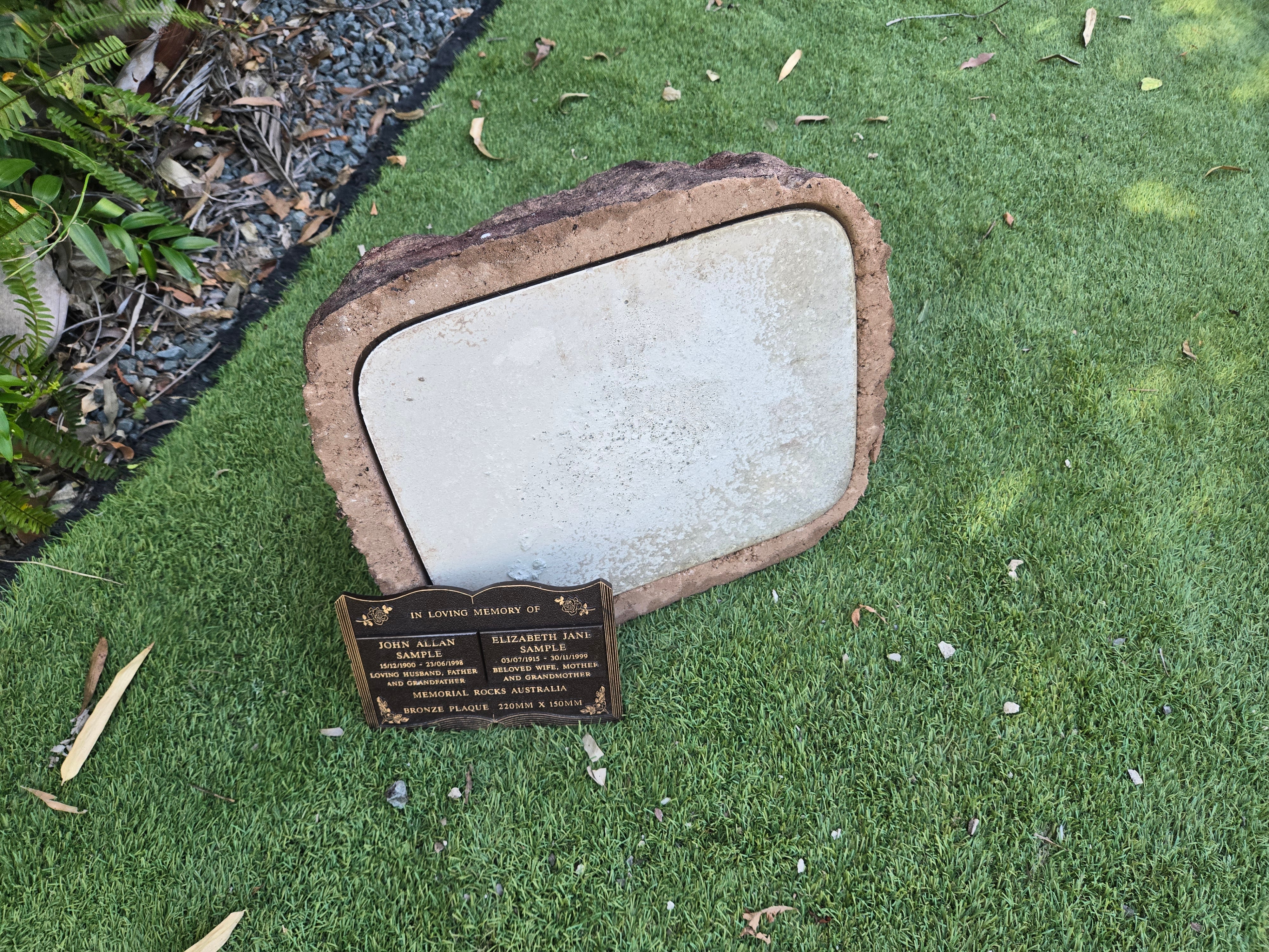 Memorial Rock Urn 2198 Large Double Brown