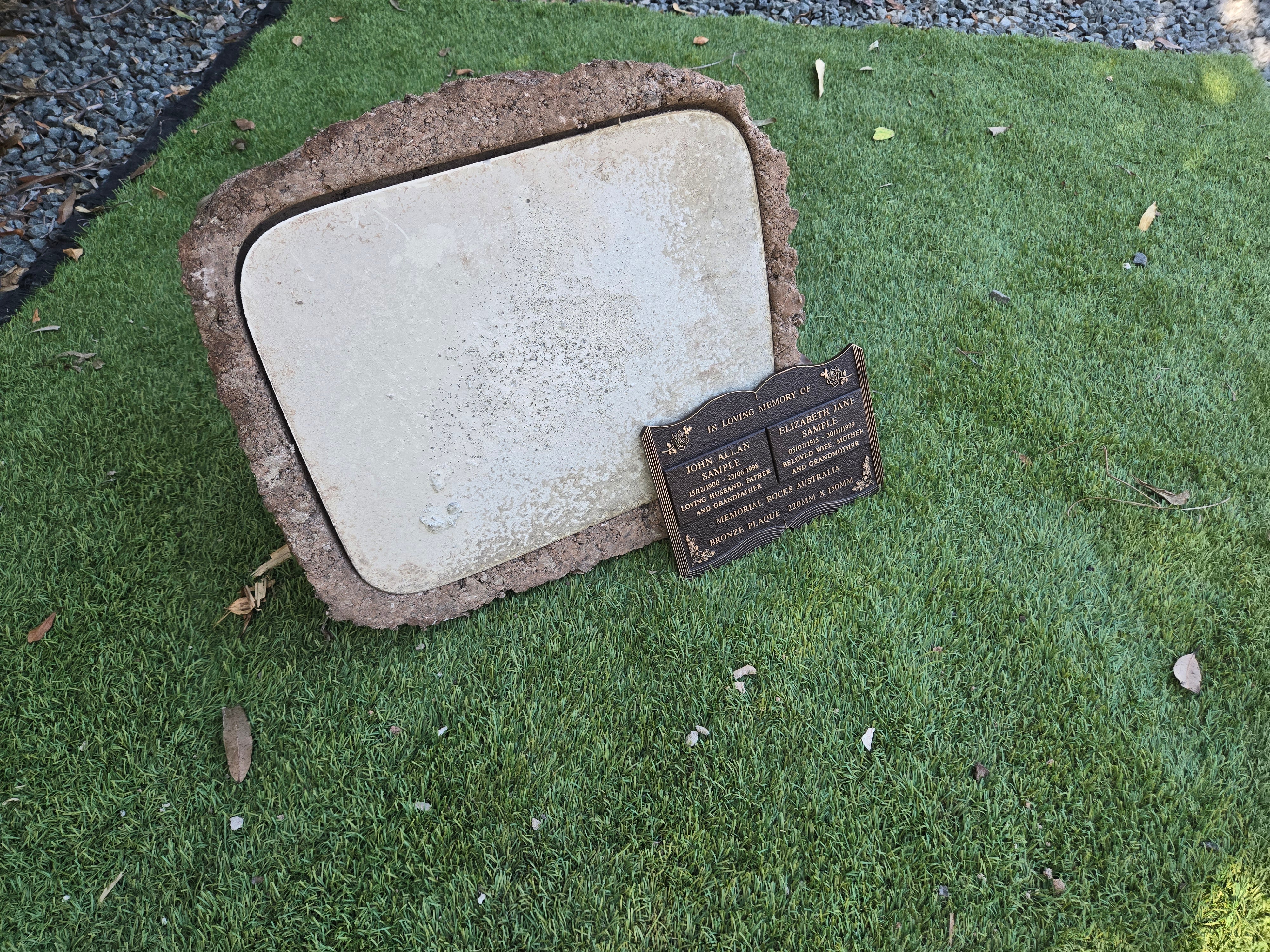 Memorial Rock Urn 2201 Large Double Brown