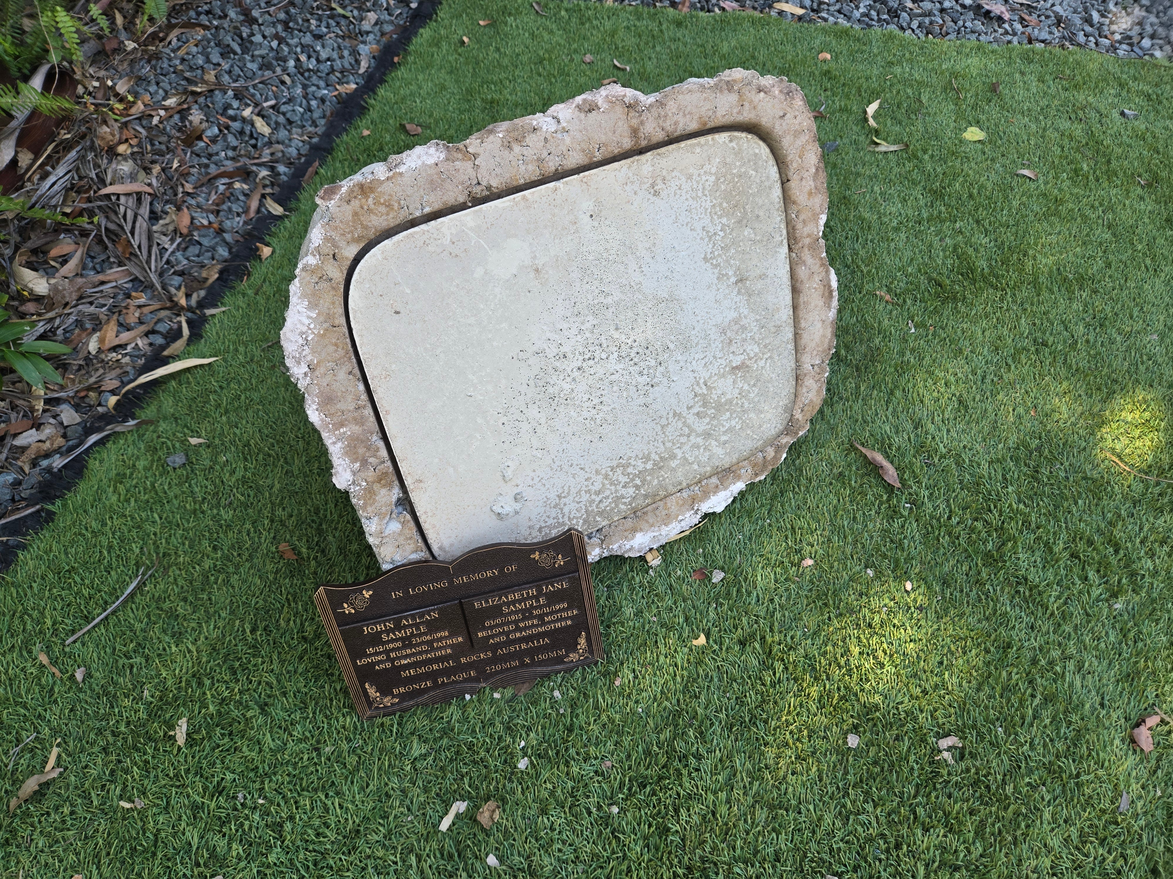 Memorial Rock Urn 2205 Large Double White