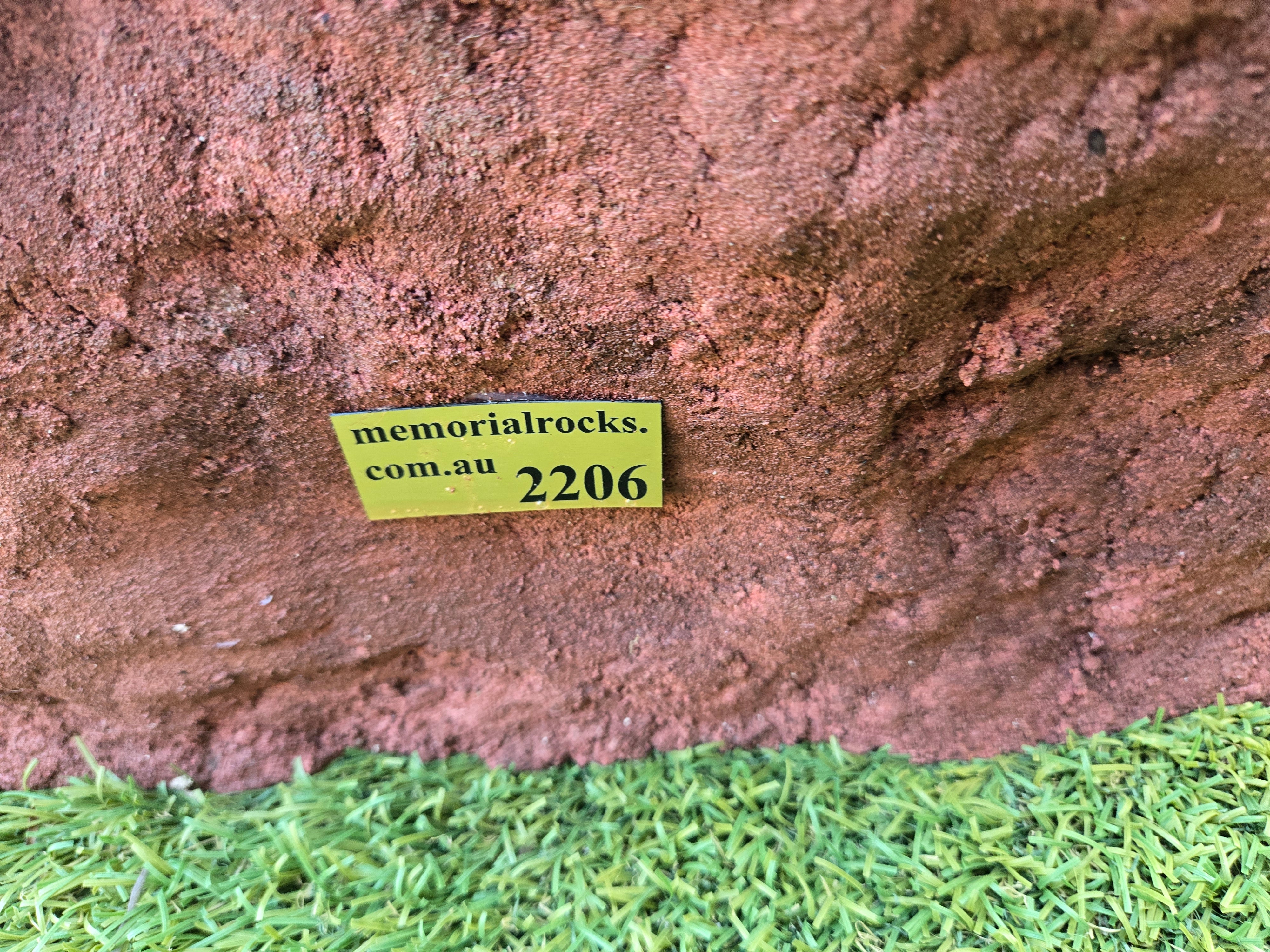 Memorial Rock Urn 2206 Large Double Red