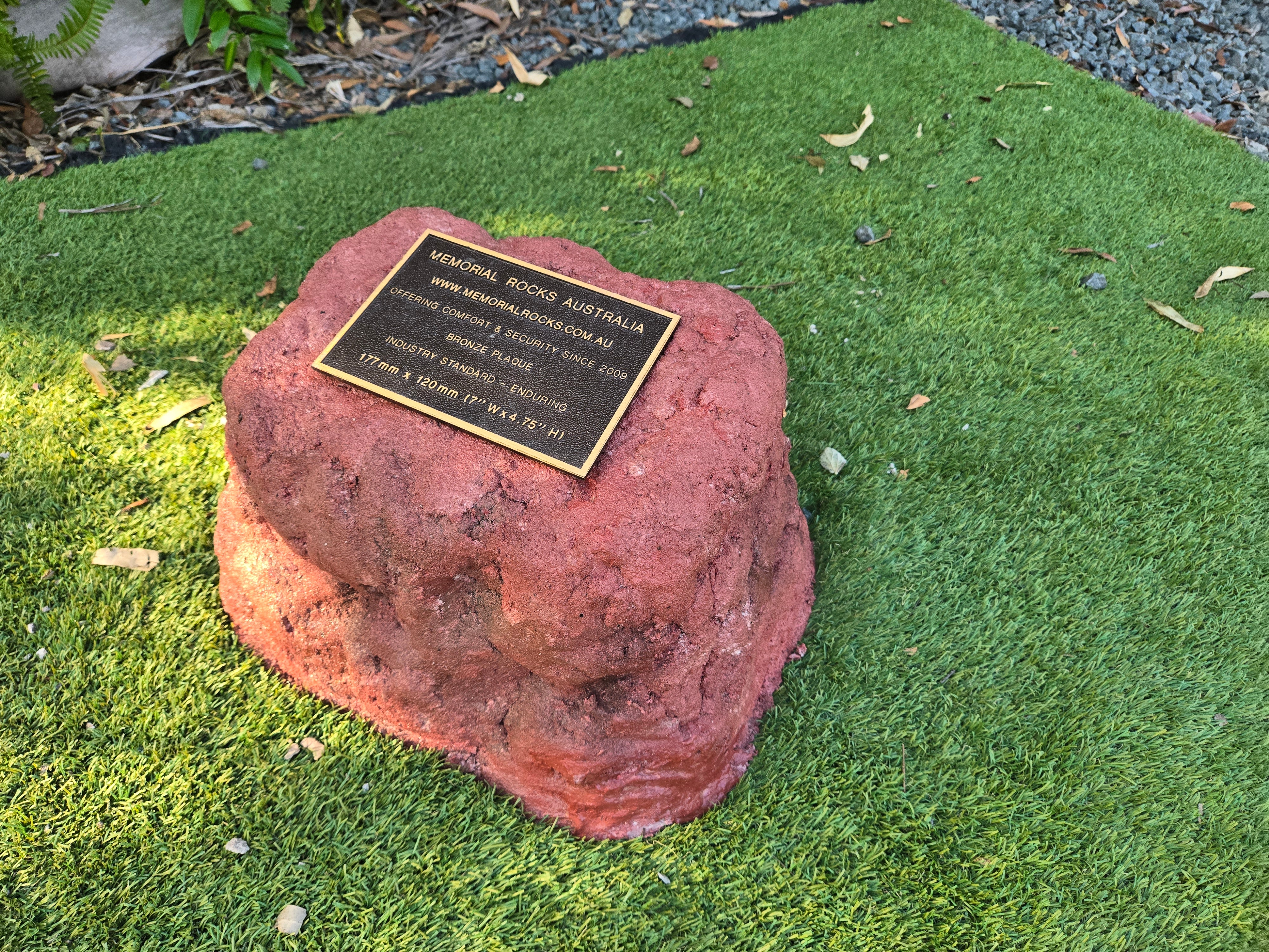 Memorial Rock Urn 2207 Large Red