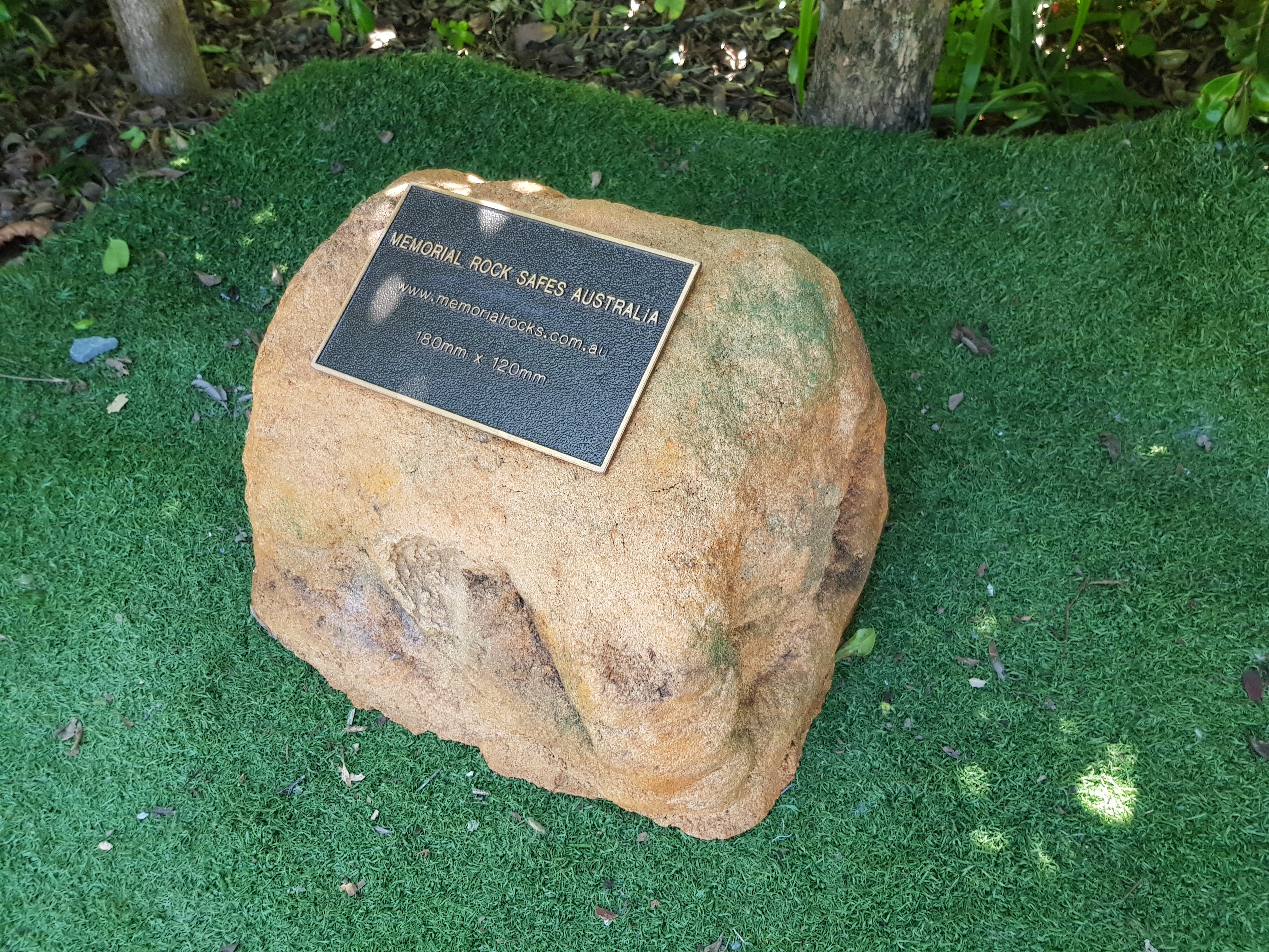 hollow rock urn